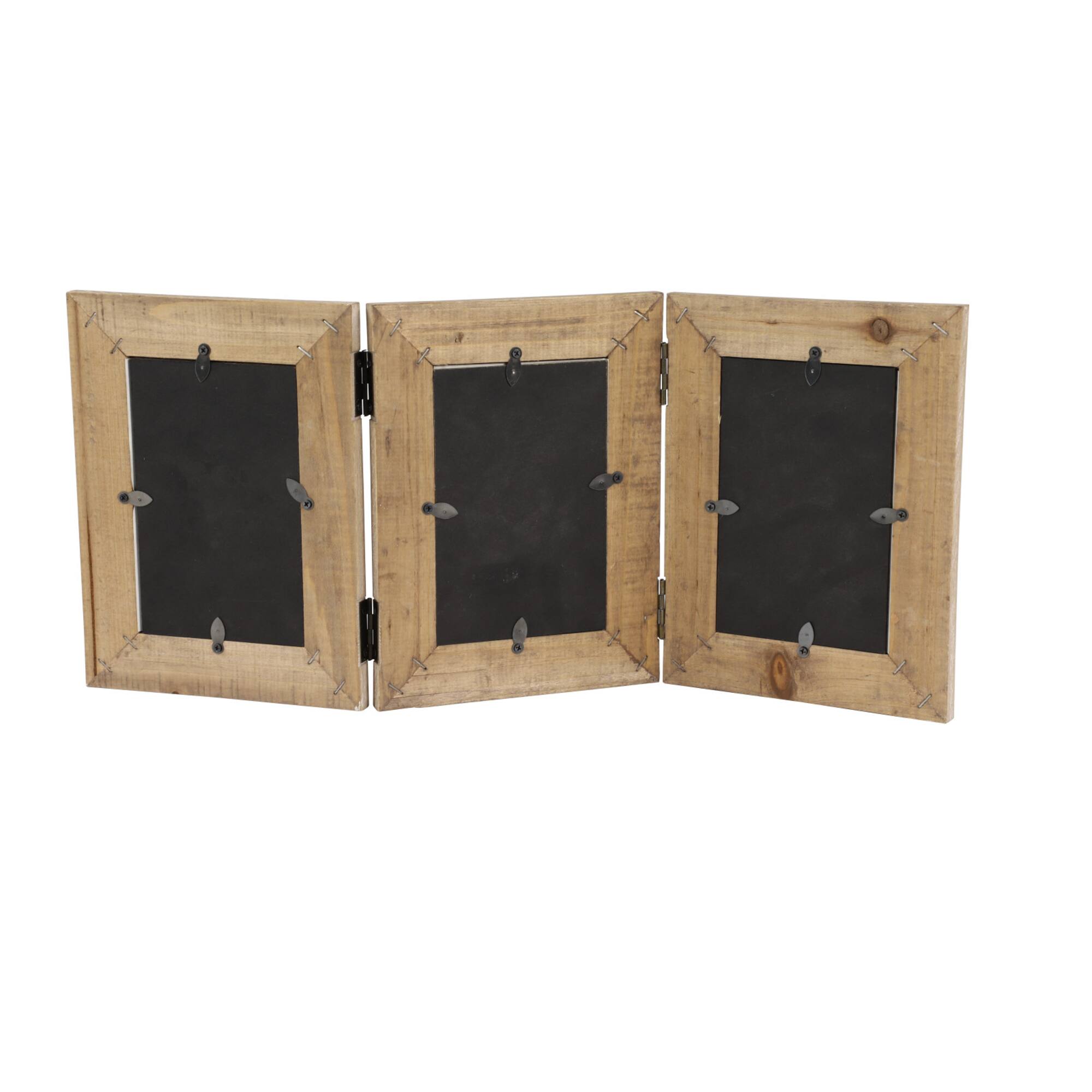 Natural Brown Wood 9" x 20" Folding Frame